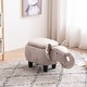 preview thumbnail 2 of 13, Animal Elephant Storage Upholstered Kids Ottoman