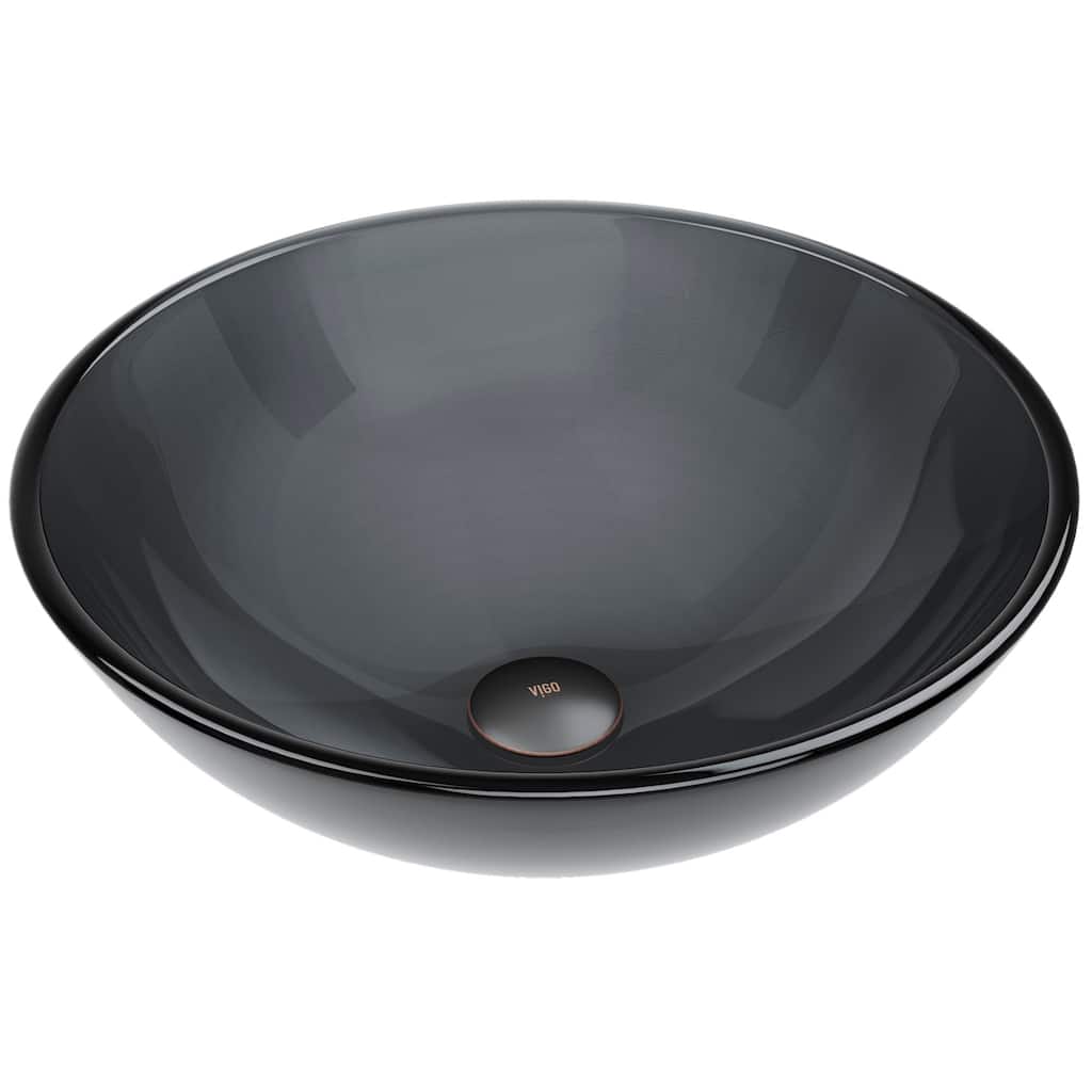 Vigo 16-1/2" Glass Bathroom Vessel Sink