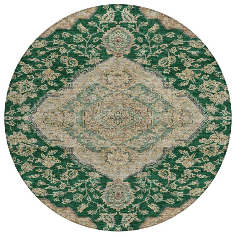 HomeRoots Oriental Traditional Rectangle Outdoor Rug