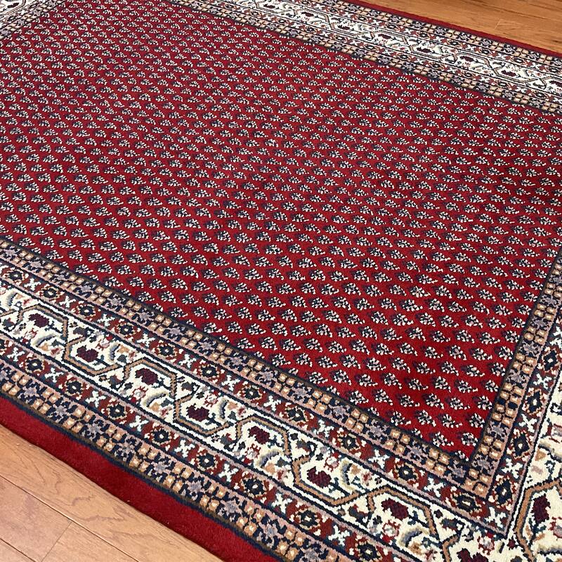 HERAT ORIENTAL Handmade Mir Wool Rug - 5'8 x 8'1
