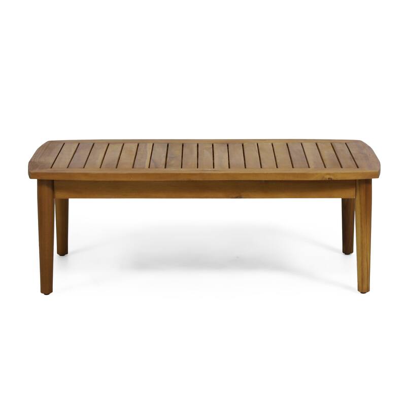 Outdoor Wood Frame Conversation Sofa Set of 2