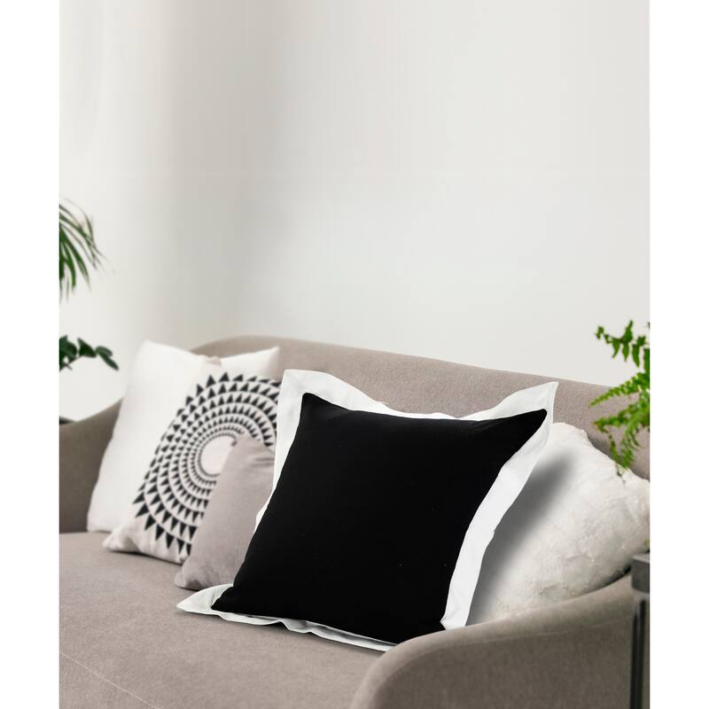 Sevita Nox Empire Bordered Throw Pillow