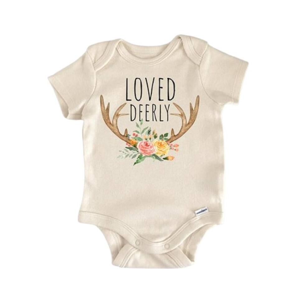 Deer Woodland Forrest Hunting - Baby Boy Girl Clothes Infant Bodysuit Funny Cute