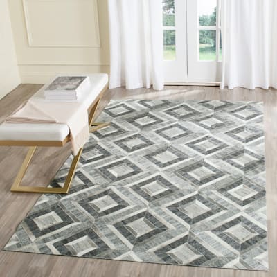 SAFAVIEH Handmade Studio Leather Alina Modern Leather Rug