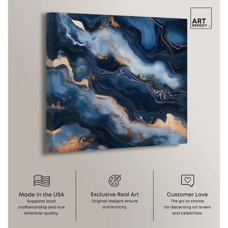 Deep Sea Geode IV Canvas by Art Remedy, Gallery Wrapped