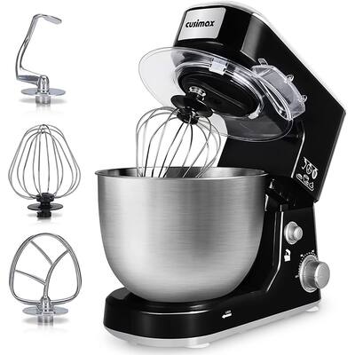 Stand Mixer, Dough Mixer Tilt-Head Electric Mixer with 5-Quart Stainless Steel Bowl