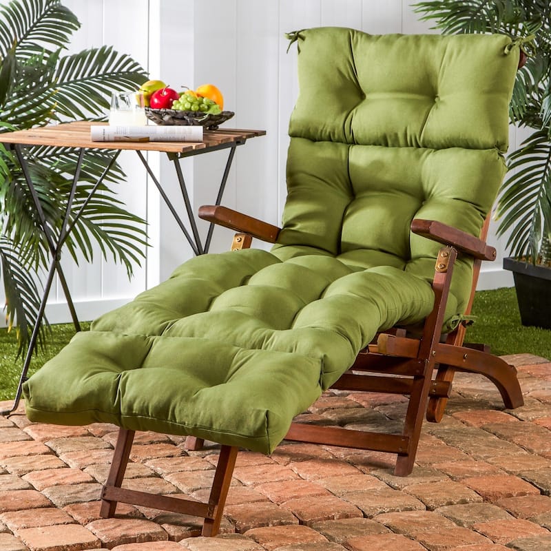 Hunter Green 72-inch Outdoor Chaise Lounger Cushion