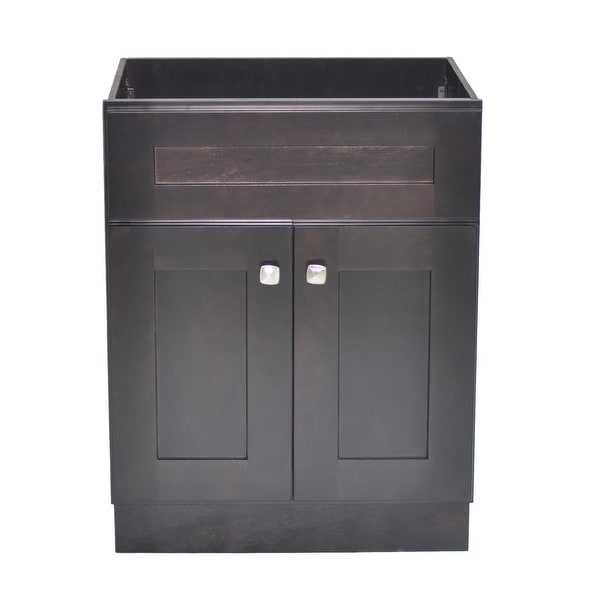 Design House 559047 Brookings 24" Single Free Standing Wood Vanity Cabinet Only - Espresso