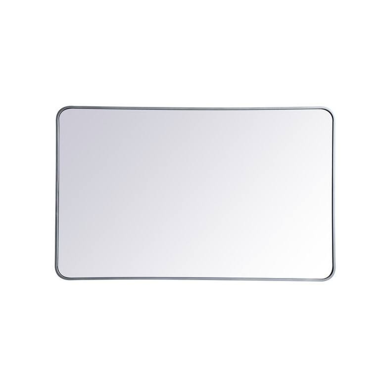Ezra Soft Corner Metal Rectangular Mirror