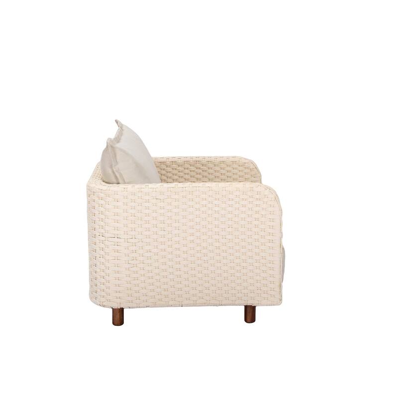 Yesler Coast Outdoor Club Chair, Grey