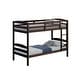 preview thumbnail 18 of 24, White/Espresso Wood Twin Over Twin Bunk Bed with Staircase
