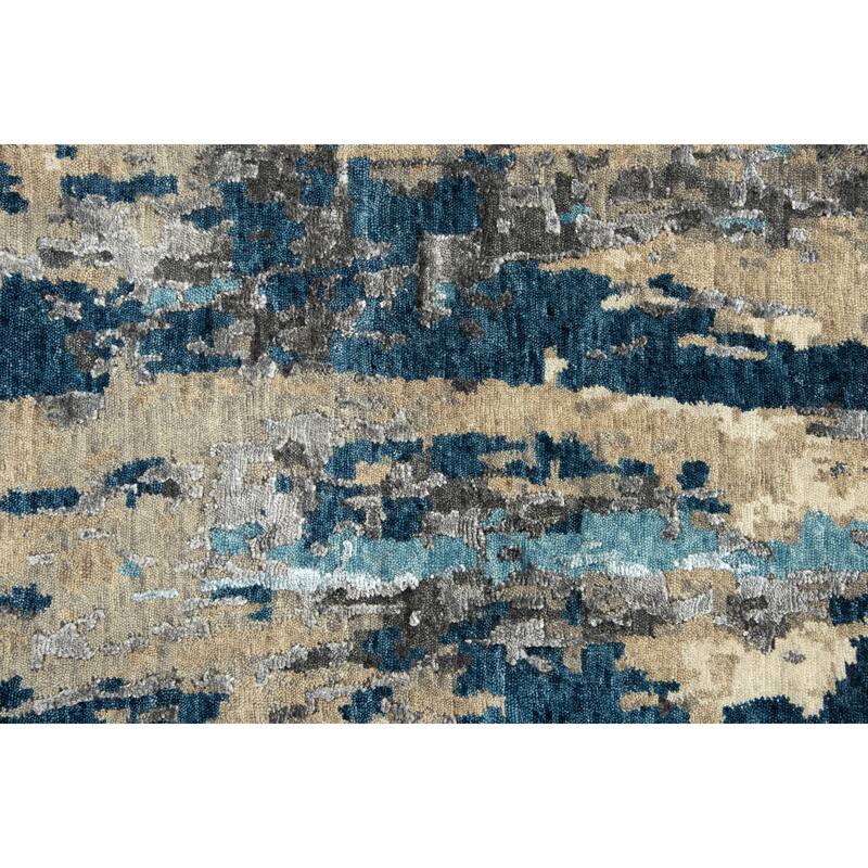 Alora Decor Noble Abstract Hand-knotted Wool Blend Rug