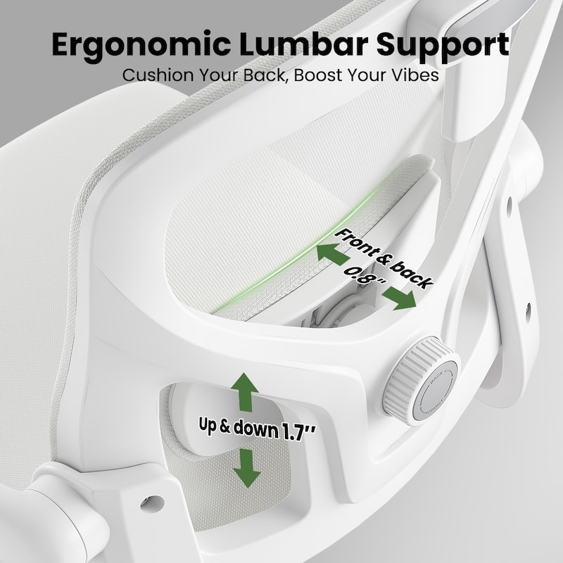 Ergonomic Office Chair With Headrest,High Back Computer Chair With Armrests And Adjustable Lumbar Support