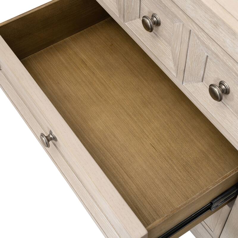 Furniture of America Durem II Modern Classic 3-Piece Solid Wood Panel Bedroom Set with 3-Drawer Nightstand
