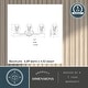 preview thumbnail 6 of 9, Wilmette 3-Light 24 in. Chrome Crystal Bathroom Vanity Wall Lighting Fixture, Clear Glass Shade, Dimmable LED Compatible