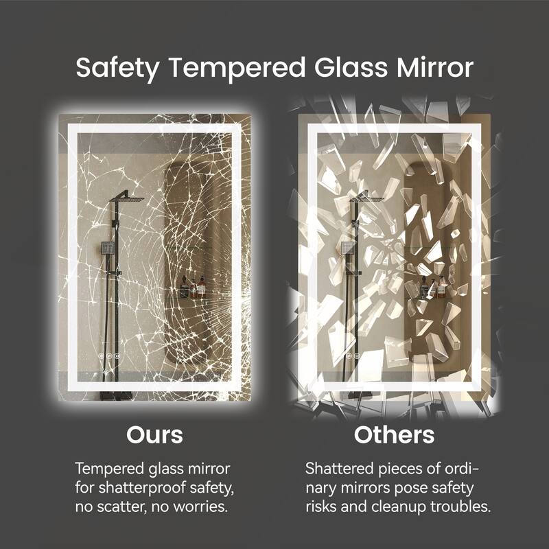 24*36 Inch LED Bathroom Mirror