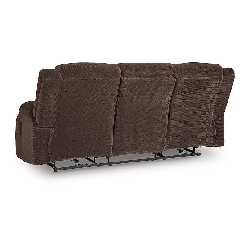 Signature Design by Ashley Free Wake Power Reclining Sofa with Drop Down Table - 85"W x 40"D x 40"H