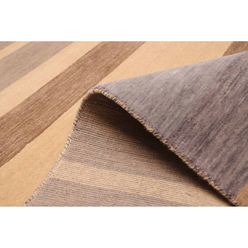 ECARPETGALLERY Hand Loomed Kashkuli Gabbeh Ivory Wool Rug - 5'3 x 7'8