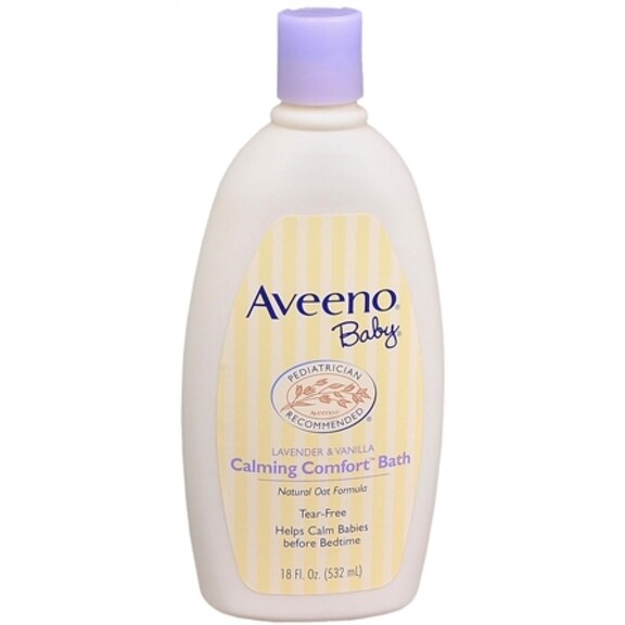 Shop Aveeno Baby Lavender Vanilla Calming Comfort Bath 18 Oz