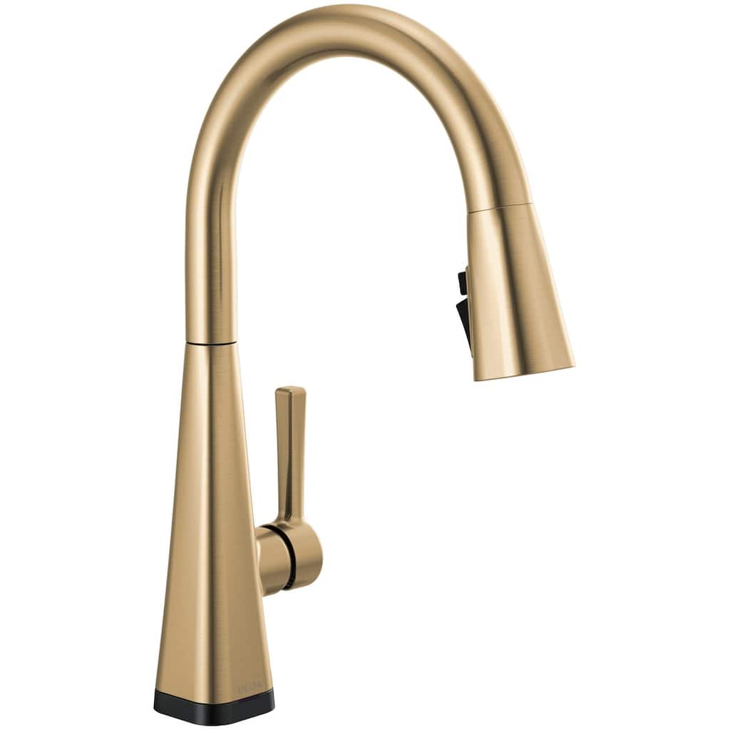 Delta Lenta Pull-Down Kitchen Faucet with On/Off Touch Activation,