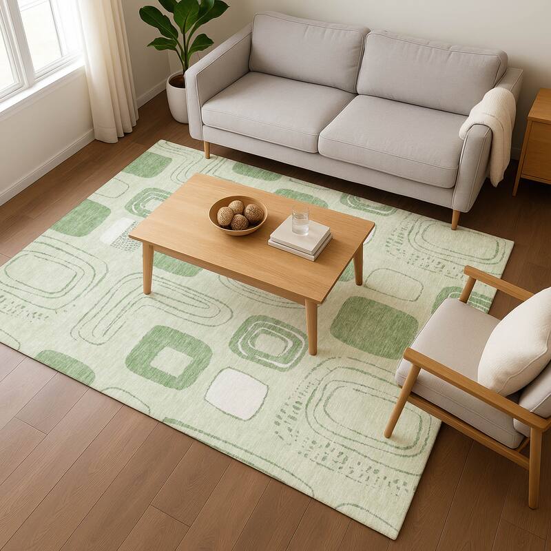Premium Washable Super Soft Contemporary Elements Mayfield Rug