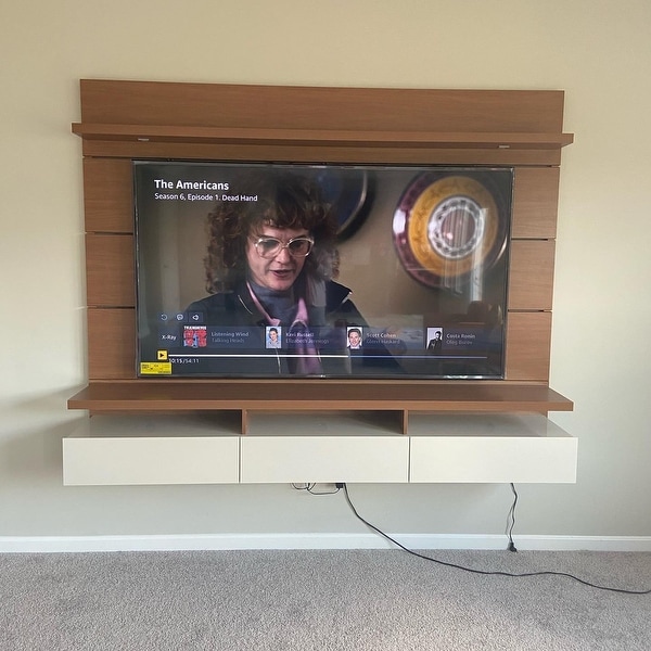 Manhattan comfort city 2.2 floating wall top theater entertainment center
