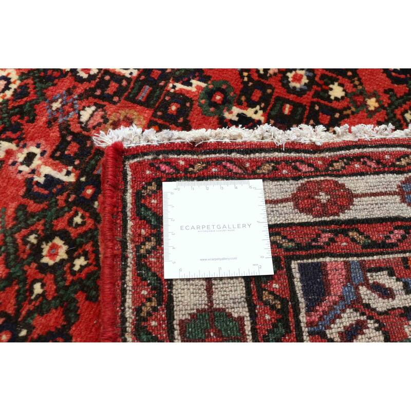 ECARPETGALLERY Hand-knotted Andelz Red Wool Rug - 3'4 x 12'11