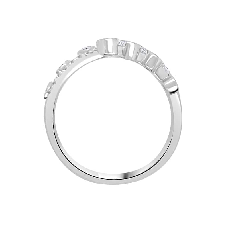 Auriya 14k Gold Lab Grown Round Diamond Bezel and Pavé Crossover Ring 1.92 ct. tw. (F-G, VS)