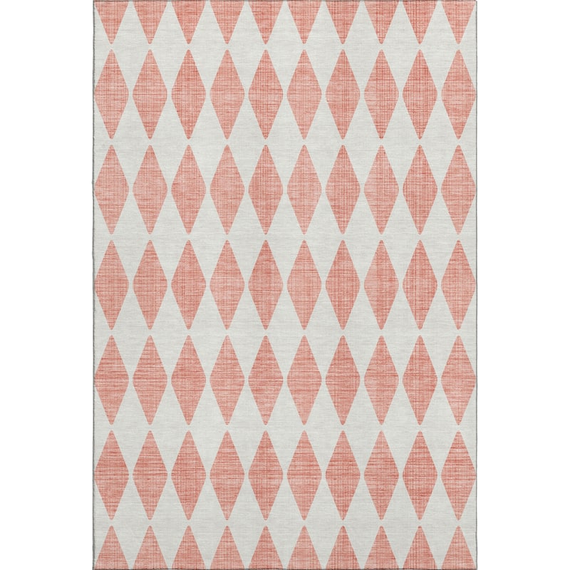 Premium Washable Super Soft Modern Diamond Mayfield Rug