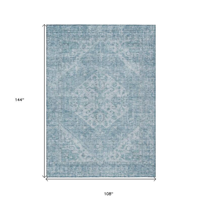 HomeRoots Oriental Traditional Rectangle Outdoor Rug