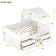 preview thumbnail 5 of 24, Full House Loft Bed with Drawers - Efficient Under-Bed Storage