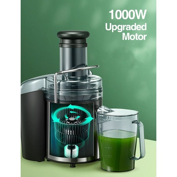 1000W Juice Extractor Fruit Vegetable Stainless Steel Black