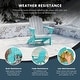 preview thumbnail 7 of 156, Aderson Outdoor Poly Adirondack Chair With Ottoman And Side Table 12-Piece Set