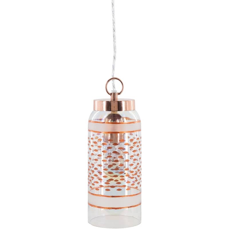 Artistic Weavers Petyr Gold Antiqued 1-light Pendant - 12"H x 11"W x 11"D - 12"H x 11"W x 11"D - Gold