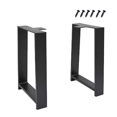 H Type Square Tube Heavy Duty Table Legs 16" Height Legs for Furniture