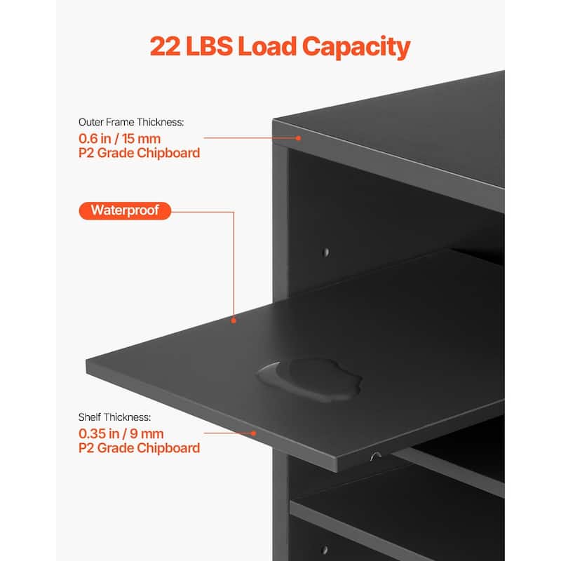 Multi-Purpose Office Literature Organizers with 24 Compartments and Adjustable Shelves Perfect Addition to Any Space