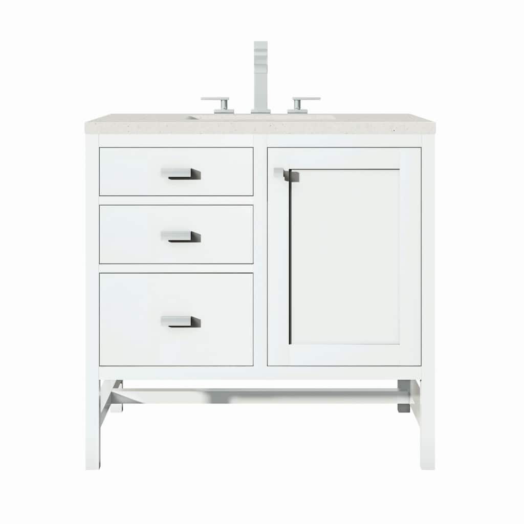 James Martin Vanities E444-V36-3LDL Addison 36" Single Basin Wood