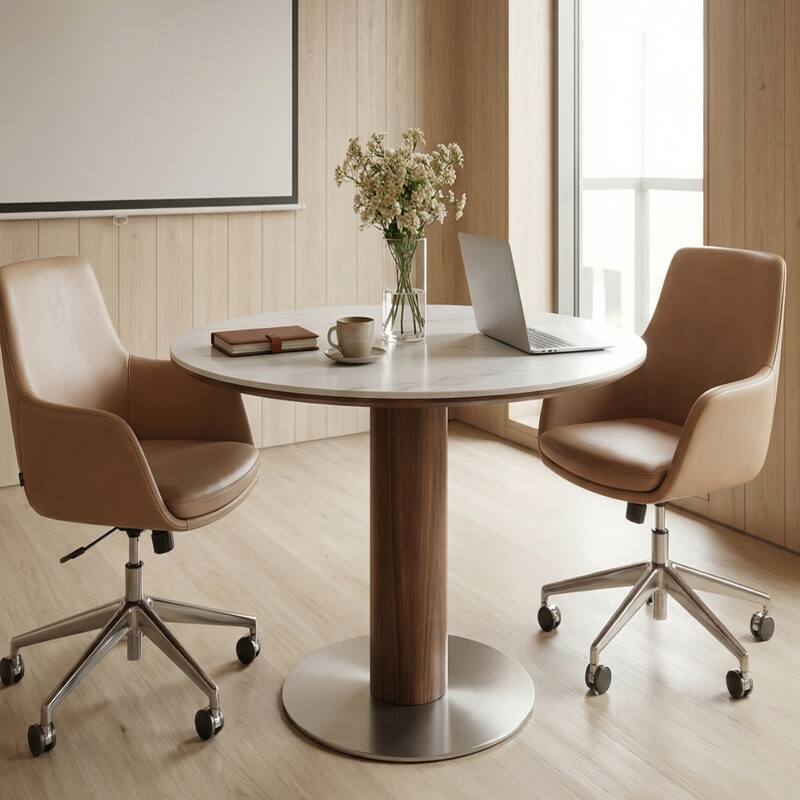 31.5" Round Conference Table for Meeting Room - 31.5" Dia. x 29.53" H