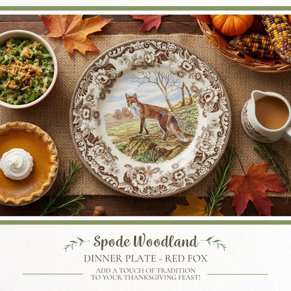 Spode Woodland Dinner Plate Animal Motifs - On Sale - Bed Bath