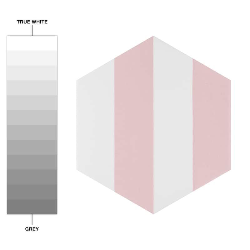 Merola Tile Porto Capri Hex Rose 8-5/8" x 9-7/8" Porcelain Floor and Wall Tile