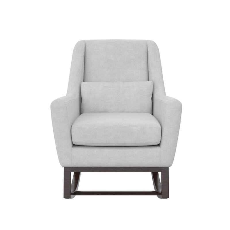 Little Seeds Sophie Mid-Century Rocker with Lumbar Pillow