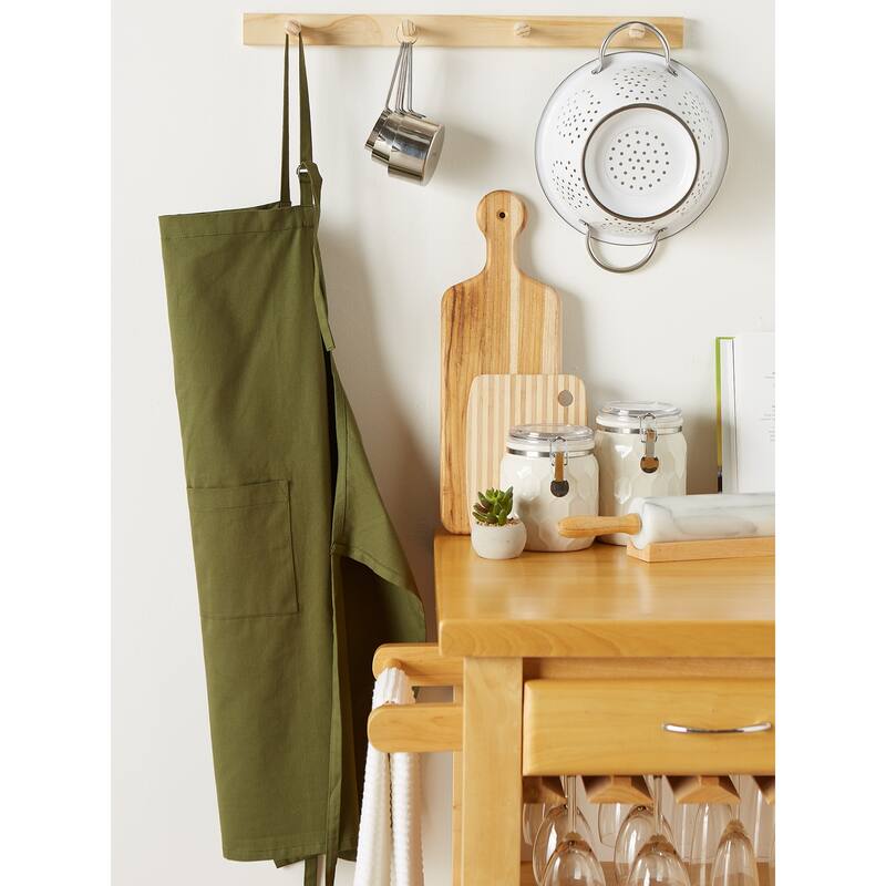 DII Mineral Gray Chino Chef Apron