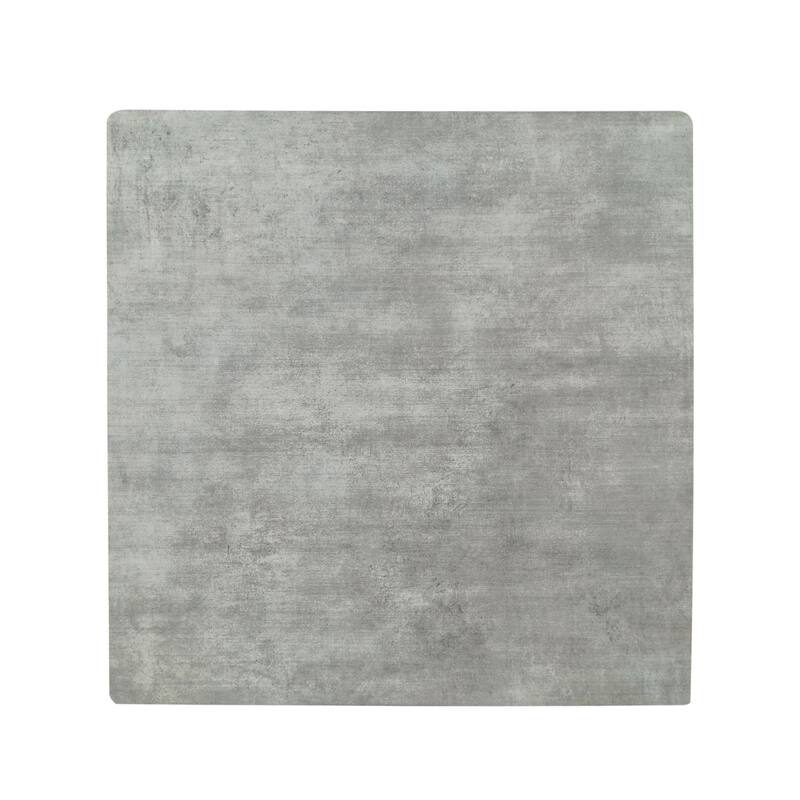 Modern Bar Height 42" Dining Table, Rubberwood Legs and Laminate Table Top, Gray Finish, Black