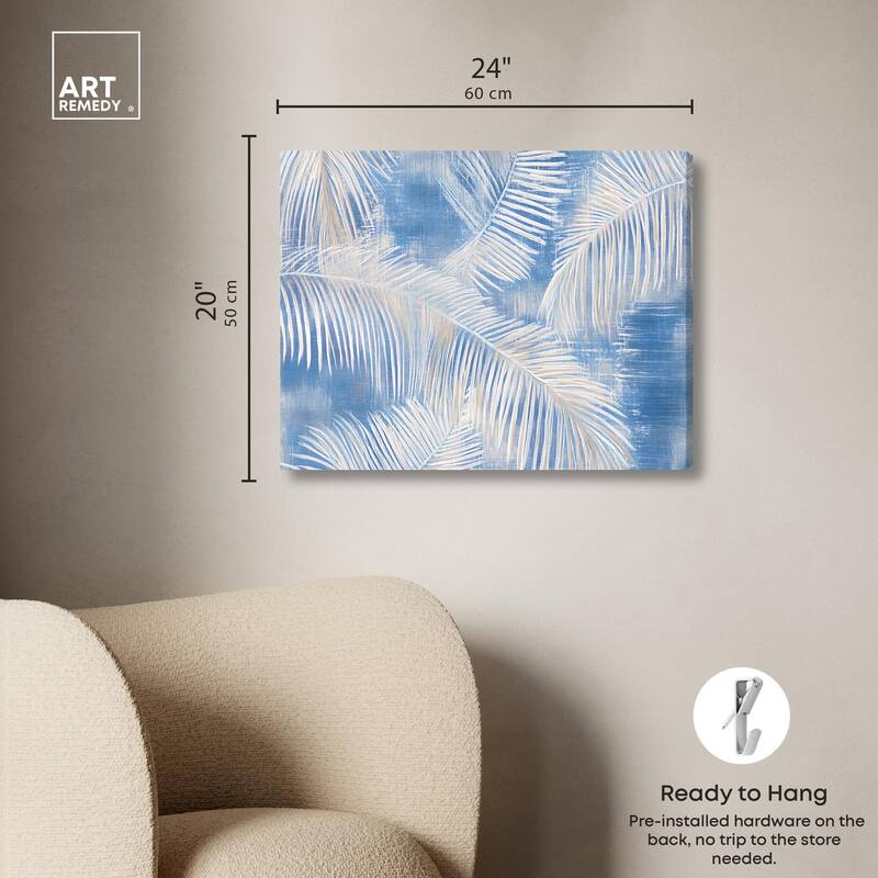 Sky Palm Silhouettes Canvas by Art Remedy, Gallery Wrapped