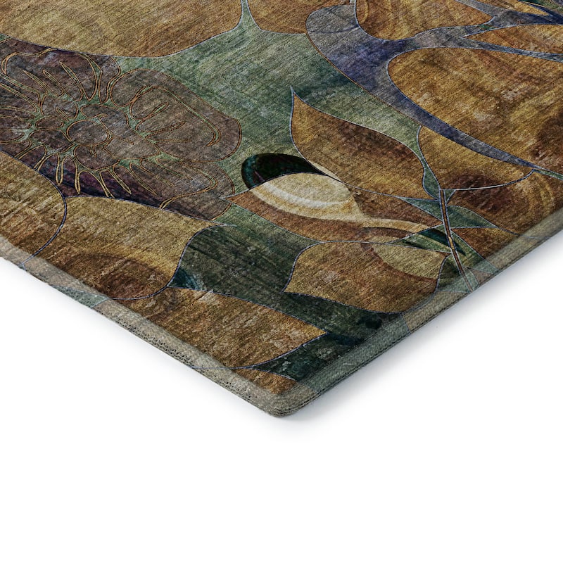 Premium Washable Super Soft Abstract Floral Mayfield Rug