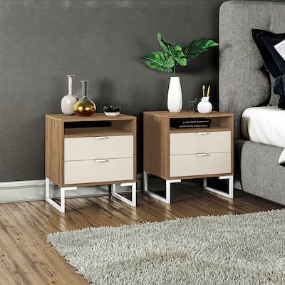 Kappesberg Sandoval 2-Drawer Nightstand (Set of 2) - Modern Design