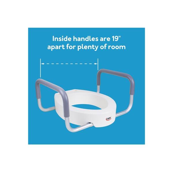 Carex 3.5 Inch Raised Toilet Seat with Arms Bed Bath & Beyond 35437750