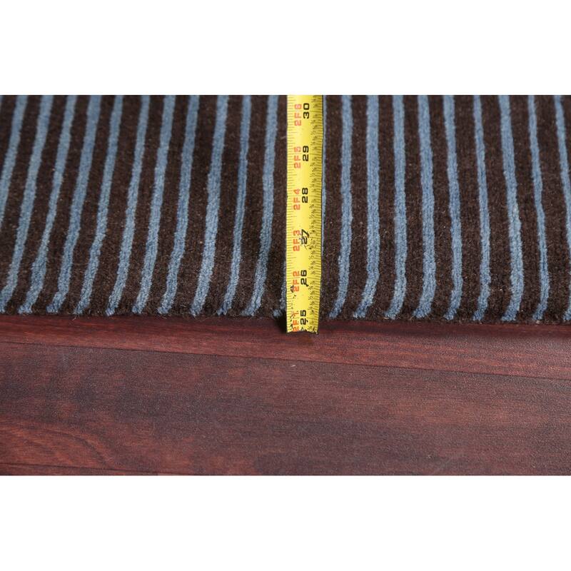 Vegetable Dye Contemporary Nepalese Oriental Area Rug Wool Handmade - 5'3" x 7'11"