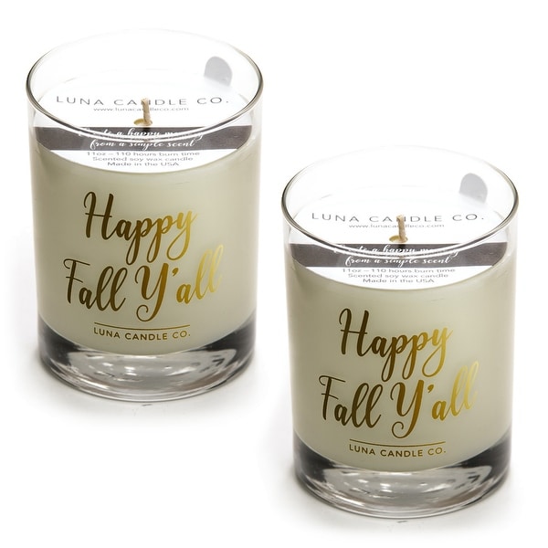 Mulled Apple Cider Premium Candle, Natural Soy Wax Long Burn (2 Pack)