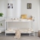 preview thumbnail 27 of 32, Twin Round Pipe Bunk Low Bed Guardrail Angled Ladder Iron Bed USA